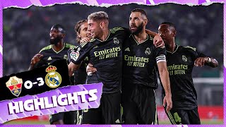 Elche 03 Real Madrid  HIGHLIGHTS  LaLiga 202223 [upl. by Oiceladni557]