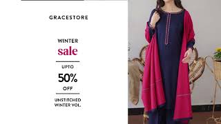 Grace Store Winter Sale  Upto 50 Off New Winter Collection [upl. by Afrikah]