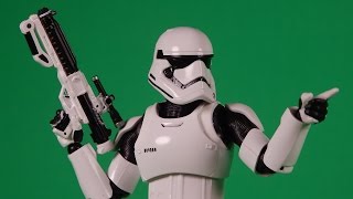 Bandai SH Figuarts First Order Stormtrooper Review Star Wars The Force Awakens [upl. by Annavas]