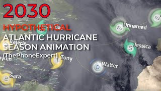 Winner of Hypothetical Hurricane Season Contest  2030 Atlantic Hurricane Season ThePhoneExpert [upl. by Nidia]