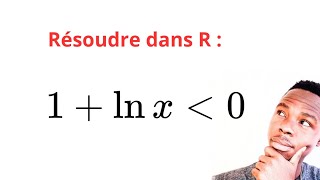 Comment résoudre une inéquation avec logarithme Explication pas à pas [upl. by Ahola]