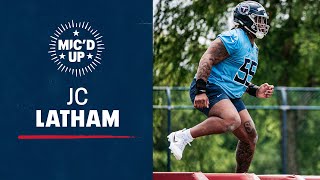 JC Latham Rookie Minicamp  Mic’d Up [upl. by Brelje493]