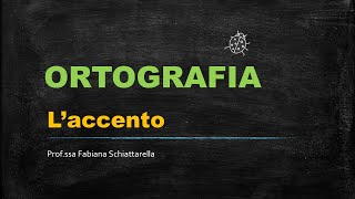 Ortografia laccento [upl. by Ruyam]