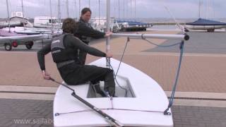 How to Sail  Single Handed How to Tack Part 2 of 5 Land Drill [upl. by Maice]