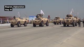 Taliban Hold Parade at Former US Base in Afghanistan [upl. by Skill]