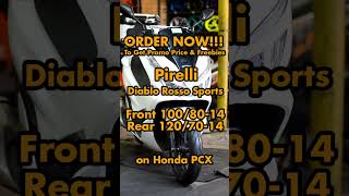 Pirelli Diablo Rosso Sport Tire on Honda Pcx [upl. by Nickolas]