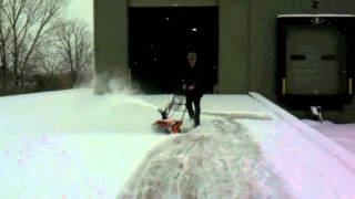 WORX WG650 Electric Snow Thrower demonstration [upl. by Summer]