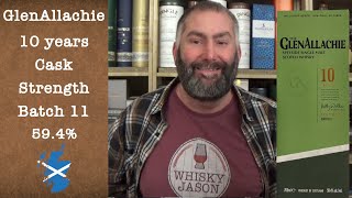 GlenAllachie 10 Years Cask Strength Batch 11 Speyside Single Malt Scotch Review by WhiskyJason [upl. by Akenot137]