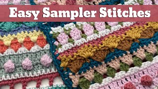 Stitch Tutorial For a Beginner Sampler Blanket [upl. by Bellew]