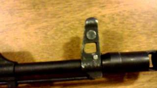 WASR 10 canted front sight how to fix it [upl. by Rosita431]