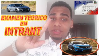 INTRANT examen TEORICO 2020 VLOG2 EXAMEN TEÓRICO PARA LA LICENCIA DE CONDUCIR RD❗🚀 [upl. by Hovey481]