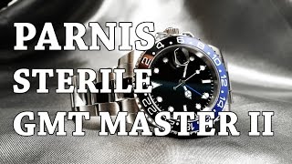 Parnis GMT Master Sterile Homage  Review Measurements Lume Lewd South American [upl. by Crandale]