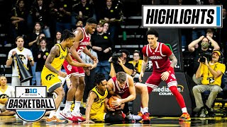 Indiana at Iowa  Extended Highlights  Big Ten Mens Basketball  Jan 5 2023 [upl. by Ahtan214]