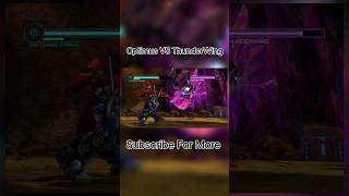 Epic Battle Optimus Prime vs Thunderwing  Transformers Prime Short Gameplay [upl. by Aicemak]