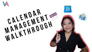 Calendar Management Walkthrough For Virtual Assistants [upl. by Essa540]