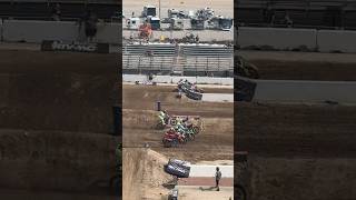 Vegas SMX Championship first laps today for open practice supermotocross twmx [upl. by Anitnauq593]