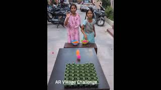 Balls And Eggs Tray Challenge  AR Village Challenge [upl. by Einnob129]