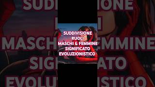 Suddivisione dei ruoli tra maschi e femmine uno sguardo evoluzionistico [upl. by Waers]