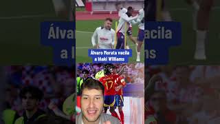 Álvaro Morata vacila a Iñaki Williams [upl. by Adaline962]