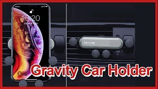 Price drop  Essager Gravity Car Phone Holder Air Vent Clip Mount Mobile Phone Stand [upl. by Nawyt148]