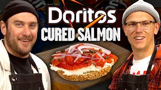 Brad Leone and Josh Make Doritos Cured Salmon  Mythical Kitchen [upl. by Ursulette]