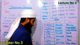 Taxonomy Hirerachy Class 9 Biology in Urdu  Classification of human And pea plant Lec 3 Chap 3 [upl. by Atinus]