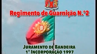 Juramento de Bandeira 1997  Regimento de Guarnição Nº2 [upl. by Nnylidnarb]