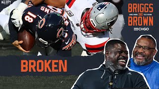 Briggs and Brown POSTGAME Matt Eberflus Chicago Bears look BROKEN vs Patriots  CHGO Bears Podcast [upl. by Albarran]