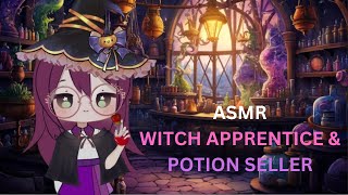 ASMR Roleplay Witch Apprentice amp Potion Seller Bottle Sounds Humming Whispering and More [upl. by Carley]