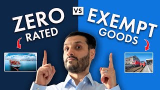 VAT Zero Rated vs Exempt Goods  Whats the difference [upl. by Eissac]