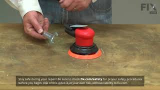 Dynabrade Sander Repair  How to Replace the Sanding Pad [upl. by Iretak]