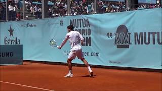 Feliciano Lopez Slice Backhand Slow Motion MMO Madrid 2014 [upl. by Yllus]