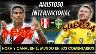 PERÚ VS SUECIA EN VIVO DÍAHORA Y CANAL TV COMO VER ESTE PARTIDO DE AMISTOSO EN VIVO POR INTERNET [upl. by Leonsis]