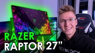 Razers first gaming monitor  Razer Raptor 27quot CES 2019 [upl. by Tracee]