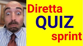 Diretta quiz sprint  partecipa rispondi divertiti ed impara con Simone Chiarelli 10112024 [upl. by Immaj]