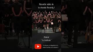 Short  quotLa tristitudequot  Oldelaf par la chorale REVERDY SablésurSarthe  Marc Leroy [upl. by Topper850]