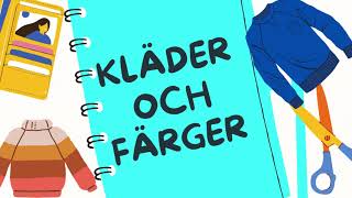 Kläder och färger  clothes and colours  Lär dig svenska [upl. by Gregoor]