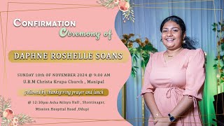 CONFIRMATION CEREMONY OF  DAPHNE ROSHELLE SOANS [upl. by Edik]