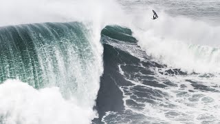 The Day After Nazare Tow Surfin Challenge 2020 [upl. by Alemat834]