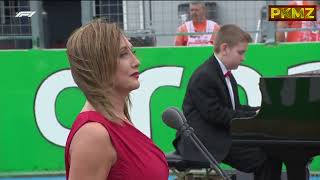 F1 Hungaroring 2022  Hungarian National Anthem performed by Andrea Rost [upl. by Arly614]