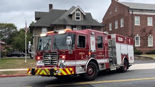 West Hartford Fire Department Squad 1 and Medic 21 responding [upl. by Alyel]