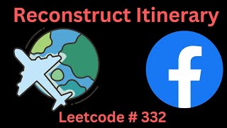 RECONSTRUCT ITINERARY  LEETCODE 332  PYTHON ITERATIVE DFS SOLUTION [upl. by Redep922]