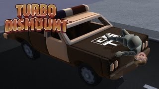 I CRASHED A POLICE CAR Turbo Dismount  Steam Game [upl. by Rebecca]