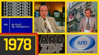 Eine knappe Stunde ARD amp ZDF Vormittagsprogramm danach Sendeschluss und Testbild 22081978 [upl. by Otha57]