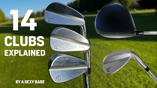 Golf Clubs Explained for Beginners  What are the 14 clubs in a golf bag [upl. by Yvon]