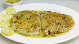 Grilled Fish with Lemon Butter Sauce  Pan Fry Fish  Easy Cooking  Healthy Cooking  Chef Ashok [upl. by Sula381]