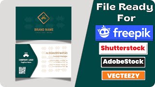 How to ready Business card for freepik  How to ready file for freepik  Business card for freepik [upl. by Freud]