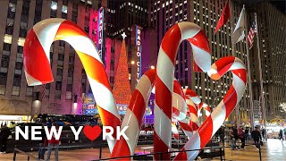 4K🇺🇸 NYC Christmas Walk🎄🎁🎅 Festive Vibes on 5th amp 6th Ave  Nov 2024 [upl. by Rebmyt]