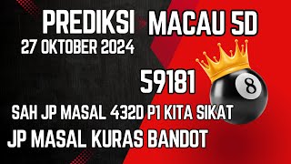 PREDIKSI TOTO MACAU 5D HARI INI 27 OKTOBER 2024  BOCORAN TOTO MACAU 5D HARI INI  TTM 5D [upl. by Jamilla]