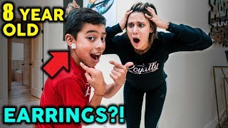 Ferran Gets EARRINGS PRANK ON MOM  The Royalty Family [upl. by Ileane]